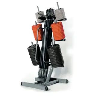 Toorx Set Body Pump Rack 12 Places | Sivo | Stojalo za Body Pump komplet | 12 mest | Kompaktna rešitev za shranjevanje pump setov!